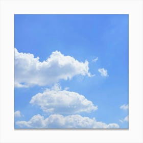 Blue Sky With Clouds Canvas Print