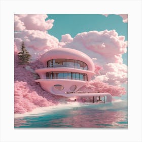 pink Art Canvas Print