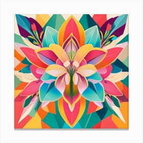 Abstract Flower Canvas Print