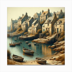 Scottish Village Canvas Print