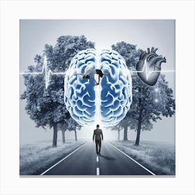 A Conceptual Image Of A Brain With A Per Bycgfrrrqmgkr9naa4wawg Lm1cmnohsmibic8x0saf Q Canvas Print