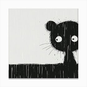 Cat In The Rain Canvas Print