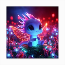 Cute Little Dragon 1 Canvas Print