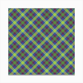 Plaid Fabric 81 Canvas Print