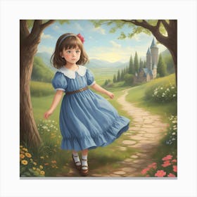 The pathway of childhood dreams Canvas Print