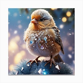 Christmas Bird Canvas Print