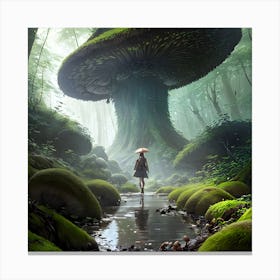 Mushroom Forest Canvas Print