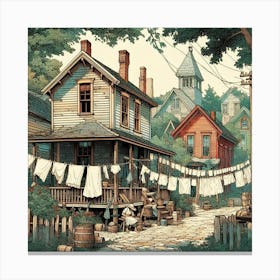 House In The Country 1 Canvas Print