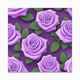 Purple Roses 2 Canvas Print