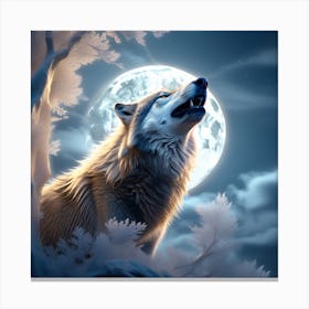 Howling Wolf Canvas Print