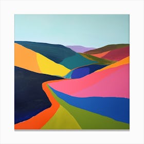 Colourful Abstract Brecon Beacons National Park Wales 1 Canvas Print