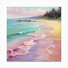 Pastel Beach 1 Canvas Print