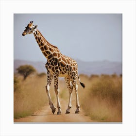Giraffe In The Wild Canvas Print