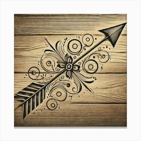 Tattoo Arrow 4 Canvas Print