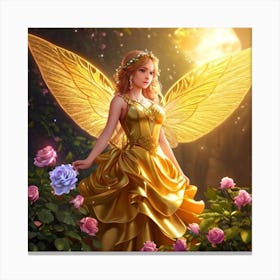 Golden Fairy Canvas Print