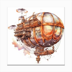 Steampunk Hot Air Balloon Canvas Print