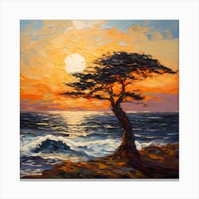 Windblown Melody: Cypress Canvas Dreams Canvas Print