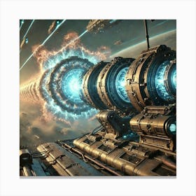 A Sci Fi Scene Serpentis Ultima Cannon Plasma Canvas Print