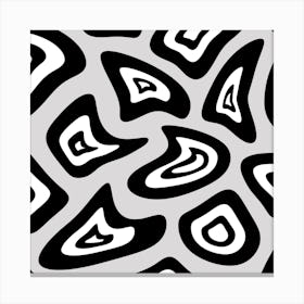 Black And White Abstract Pattern Canvas Print