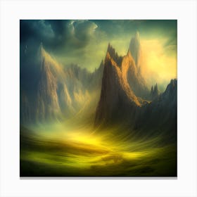 Peaks Canvas Print