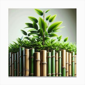 Bamboo Planter Canvas Print