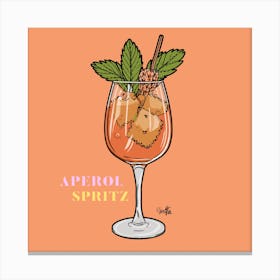 Aperol Spritz & Orange - Aperol, Spritz, Aperol spritz, Cocktail, Orange, Drink 3 Canvas Print