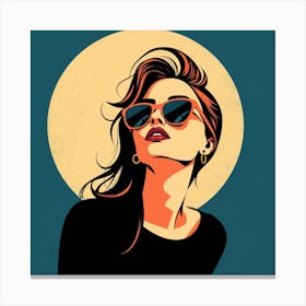 Woman In Sunglasses 7 Canvas Print