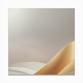 Abstract Gold Waves Background Canvas Print