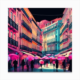 Lisbon Street Art Canvas Print