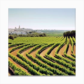 Vineyards In Spain Canvas Print