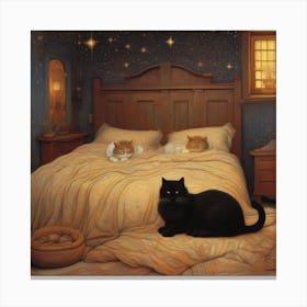 Cat Bedtime Canvas Print