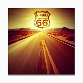 66 Highway Canvas Print