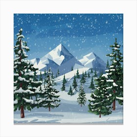 Winter Landscape Canvas Print