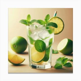 Mojito Stock Videos & Royalty-Free Footage Canvas Print