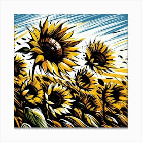 Sunflowers 12 Canvas Print