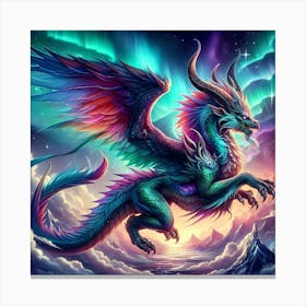 Dragon In The Sky Canvas Print