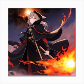 Red Mage Mikko Canvas Print