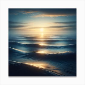 Sunrise Over The Ocean Canvas Print