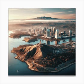 Aerial View Of San Diego Canvas Print
