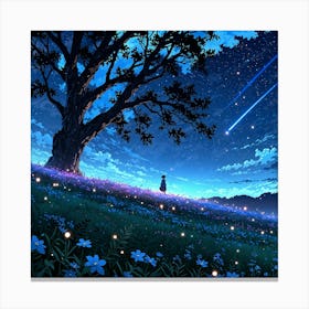 Leonardo Anime Xl Imagine Prompt Viral Anime Nature Wallpaper 0 Canvas Print