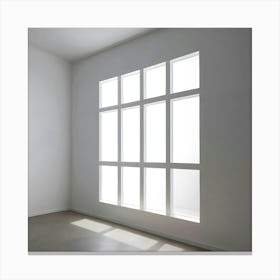 Empty Room With Windows 5 Canvas Print
