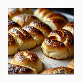 Buns On A Plate Canvas Print