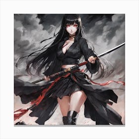 Samurai Girl 9 Canvas Print