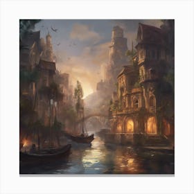 Fantasy City 67 Canvas Print