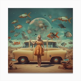 Fish In The Desert Canvas Print