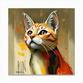 Ginger cat Canvas Print