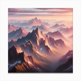 Mountain Range Canvas Print