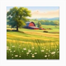 Farm Landscape 6 Canvas Print