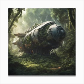 a lost Alien Ship Canvas Print