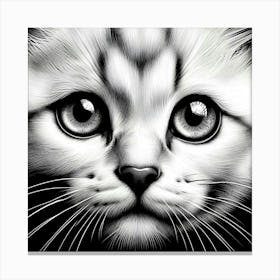 Cat'S Face 1 Canvas Print